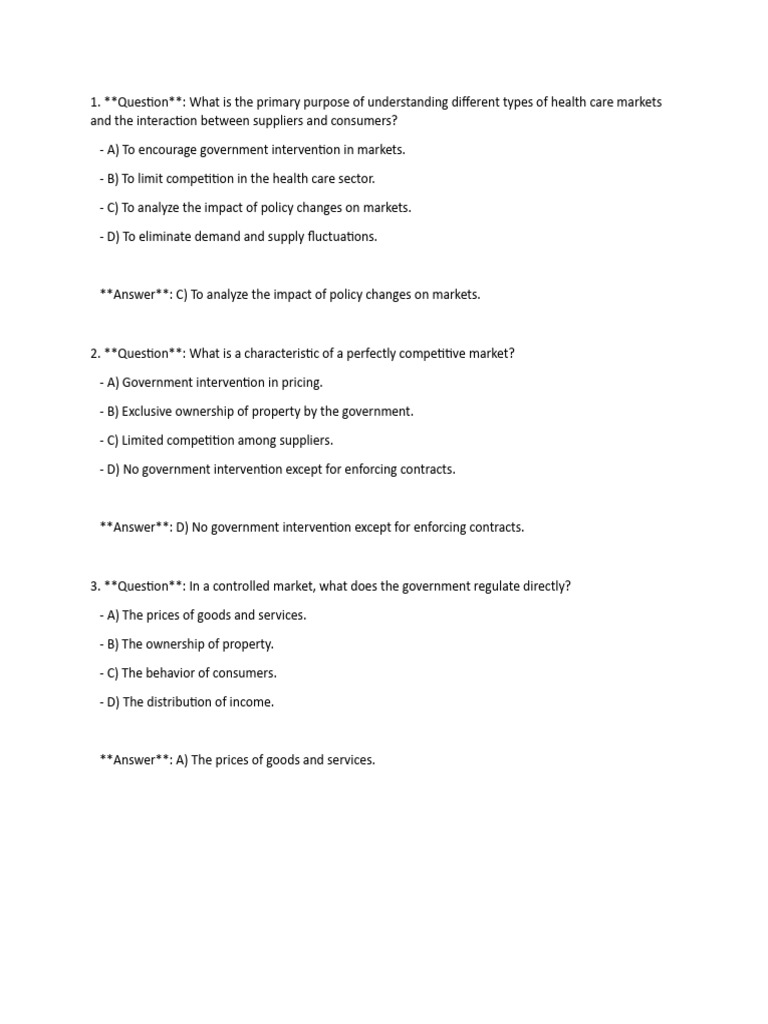 File 8 - Demand - Supply - Markets | PDF | Perfect Competition | Market ...