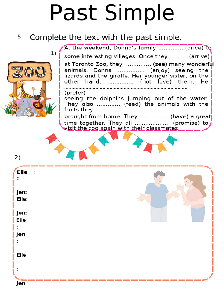 Past Simple Complete The Dialogue | PDF