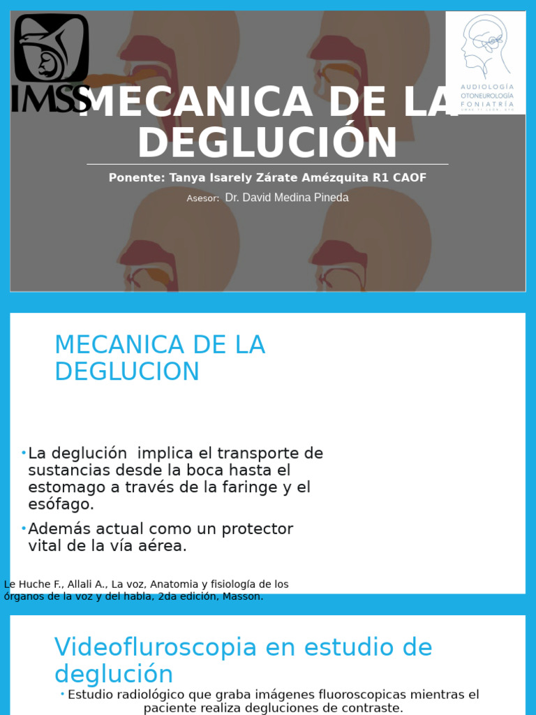 Mecánica de la Deglución y Videofluoroscopia | PDF | Reflejos