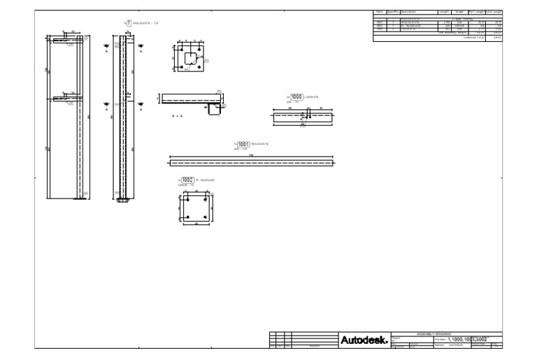 Assembly Drawing for HSS and PL Components | PDF | Materials | Building ...