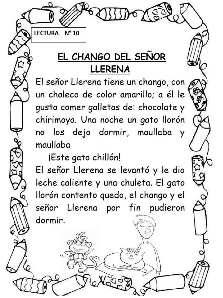 10 - Lectura - El Chango Del Señor Llerena-Ch-Ll | PDF