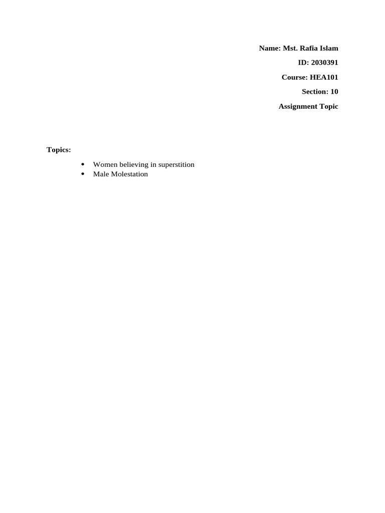 A7 2030391 MST. Rafia Islam | PDF