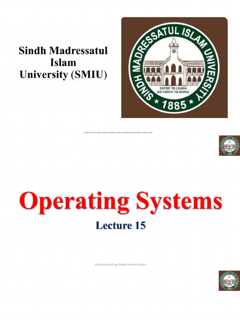 OS Lecture 15 | PDF