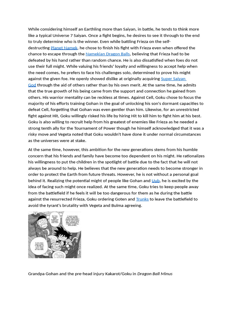Goku's Saiyan Heritage and Legacy | PDF | Dragon Ball