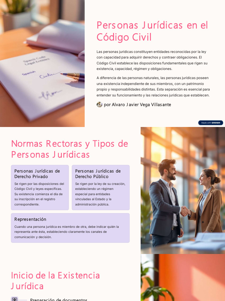 Personas Jurídicas en el Código Civil | PDF | Bienes (Ley) | Democracia