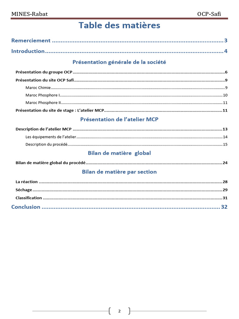 Optimisation de la production OCP Safi | PDF