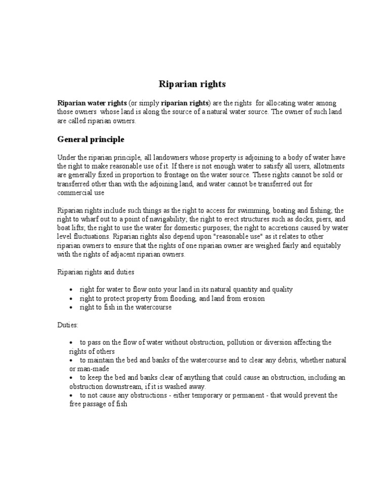8da41riparian Rights | PDF