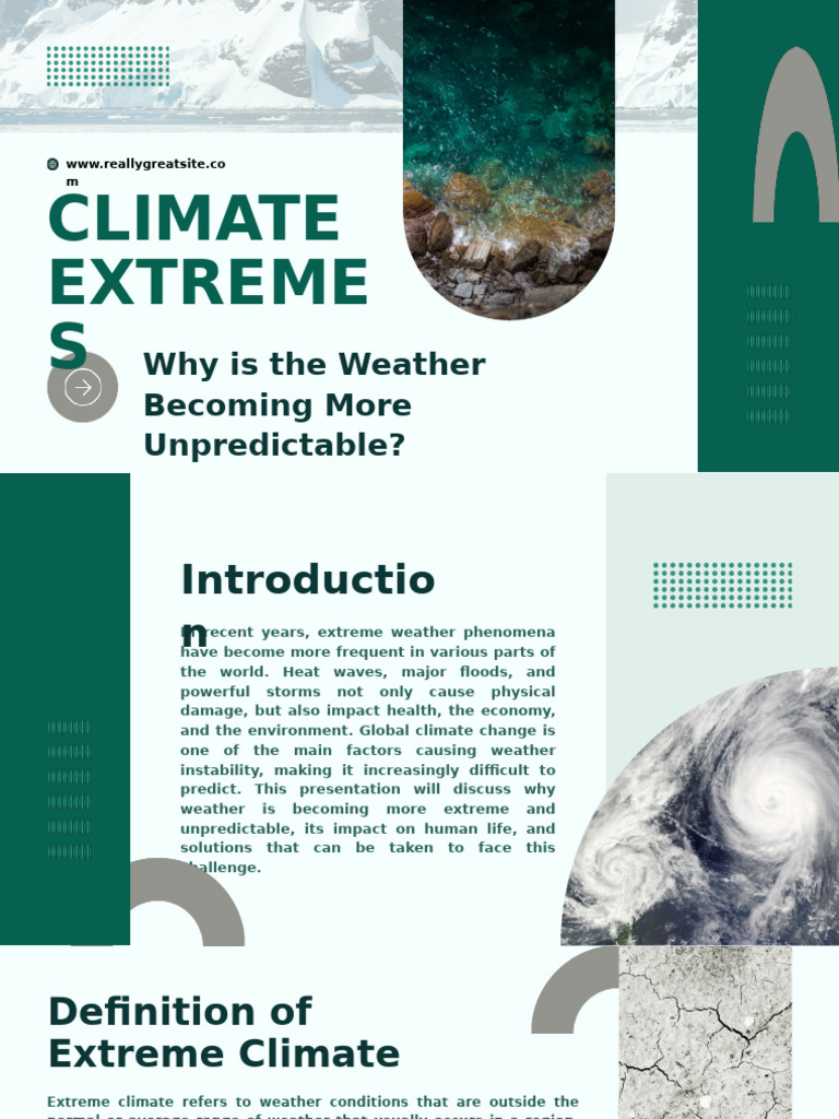 Extreme Weather: Causes and Solutions | PDF | Climate Change | Weather