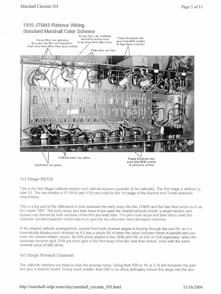 Marshall Circuits 101 - Pages - 5-11 | PDF
