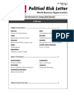 Political Risk Letter: Group