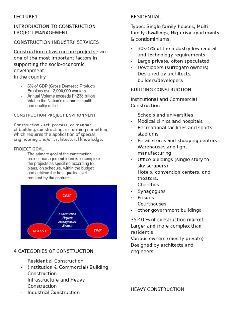 Overview of Construction Project Management | PDF | Engineering | Building