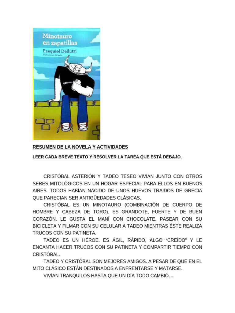 Trabajo Minotauro. ADAPTADO | PDF | Minotauro