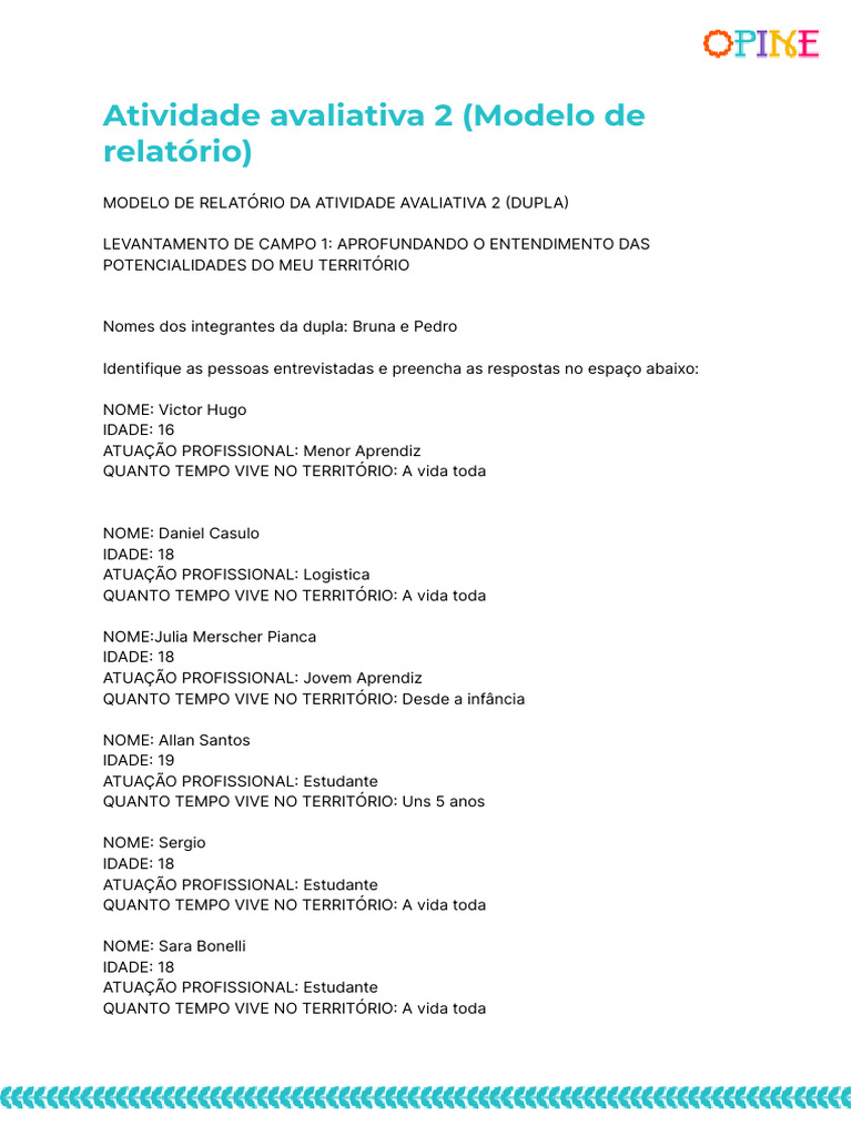 Atividade Avaliativa 2 | PDF