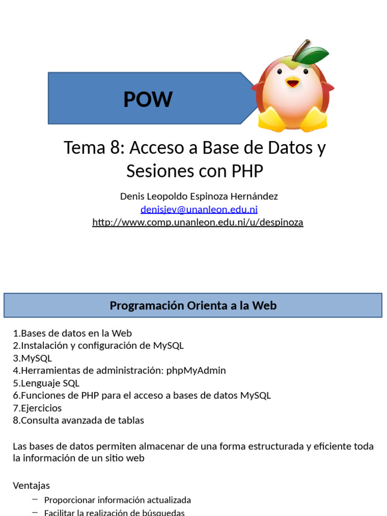 Acceso a Bases de Datos con PHP | PDF | Mi sql | Bases de datos