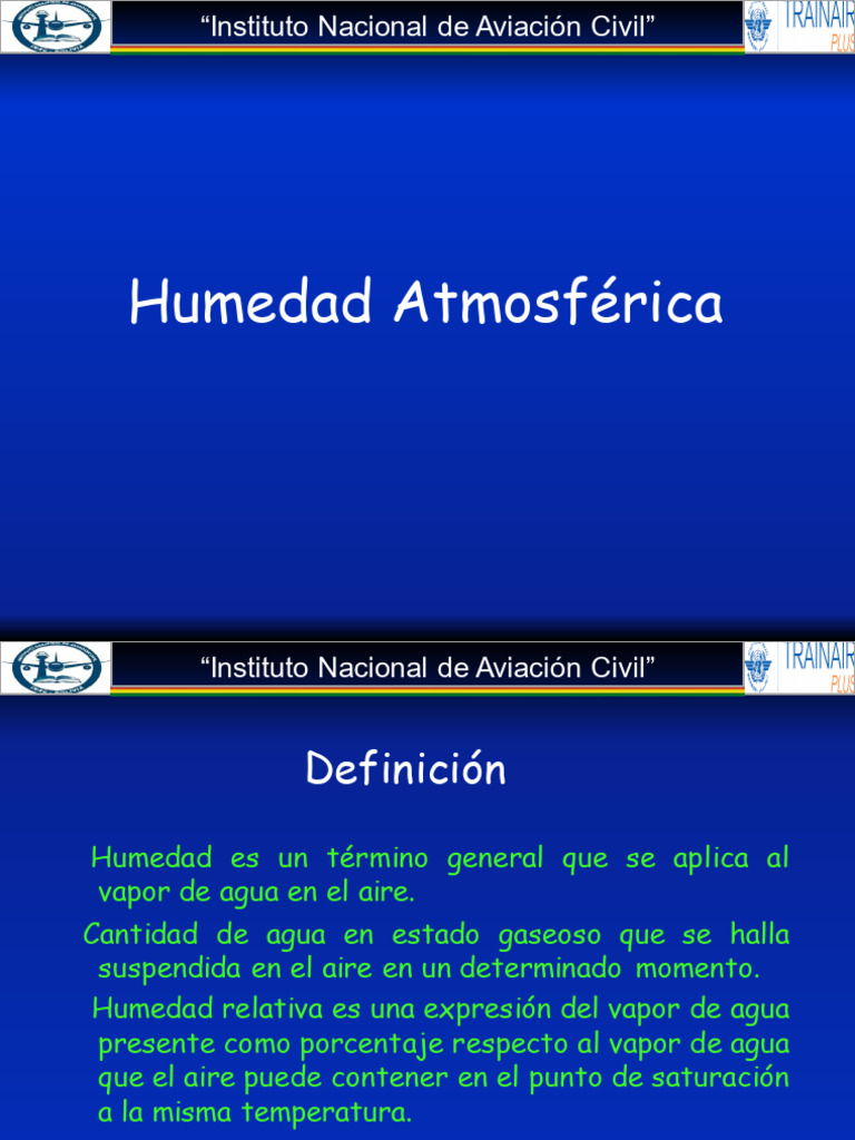 4-Humedad Atmosferica MET 2019 | PDF | Humedad | Vapor de agua