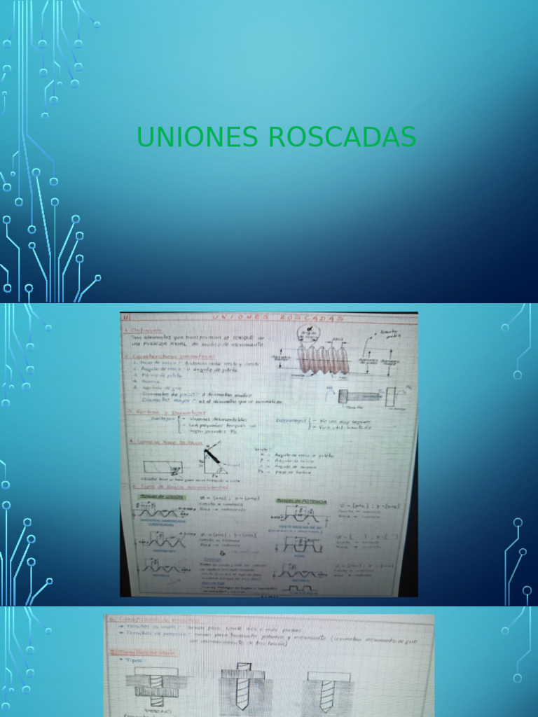 Uniones Roscadas | PDF