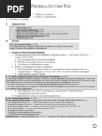 Federal Income Tax OUTLINE