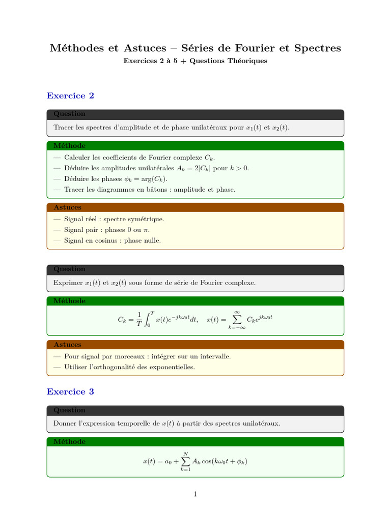 Méthodes de Fourier et Spectres | PDF | Analyse mathématique