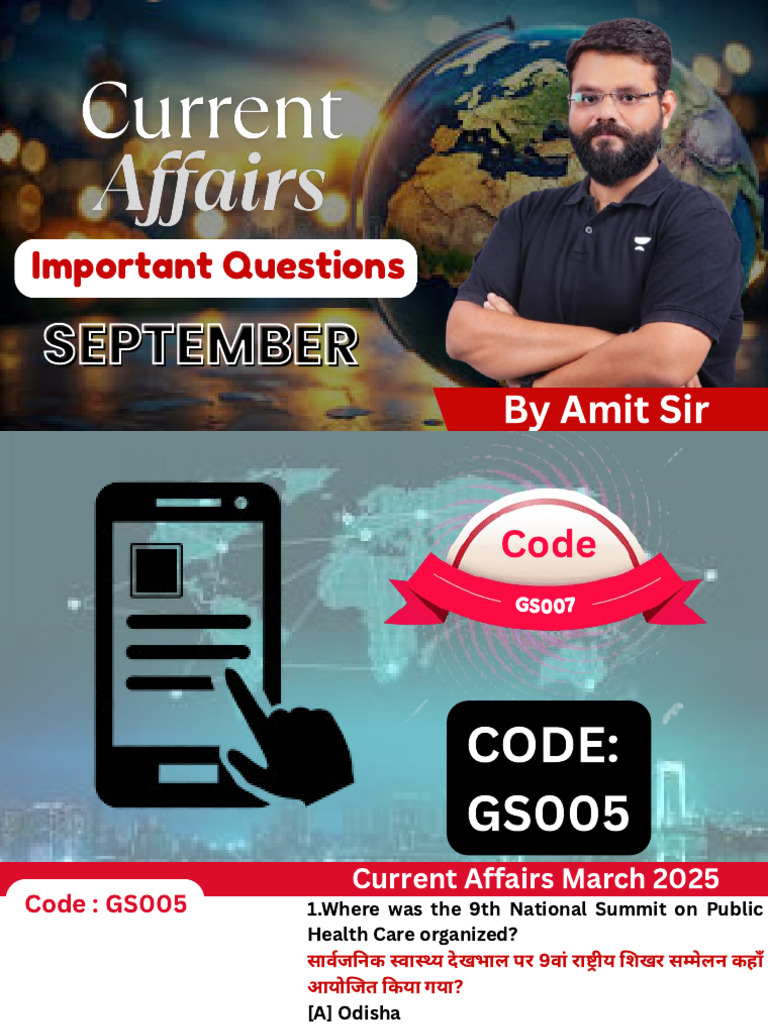 Current Affairs March 2025 Quiz | PDF