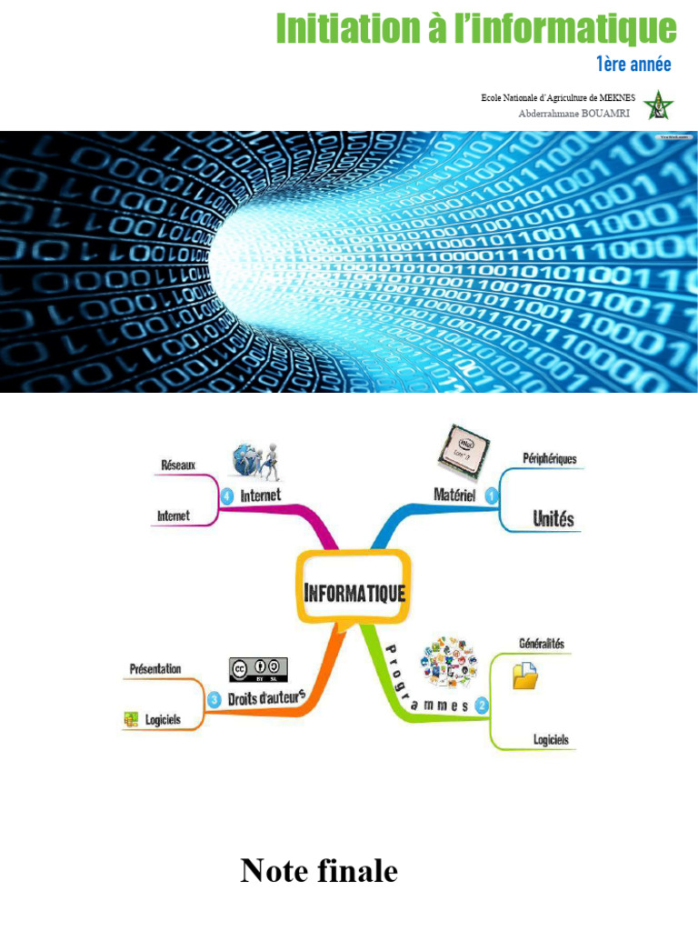 Introduction à l'informatique 1ère année | PDF | Matériel informatique ...