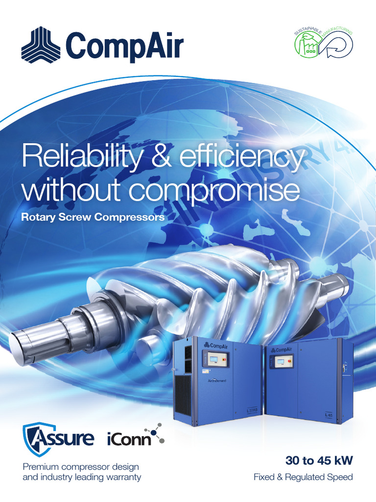 Efficient Rotary Screw Compressors | PDF | Reliability Engineering ...