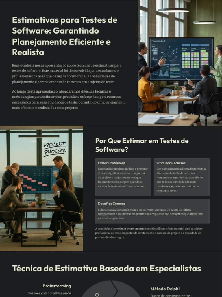 Estimativas Eficientes em Testes de Software | PDF | Tempo | Testes de ...