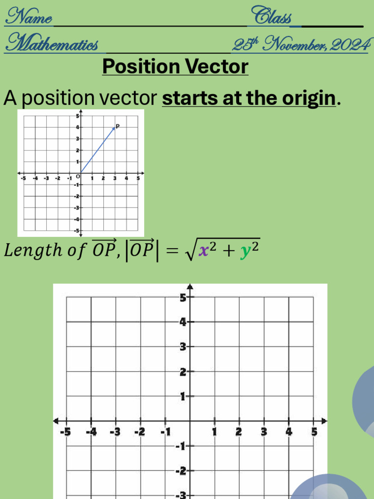 Understanding Position and Displacement Vectors | PDF