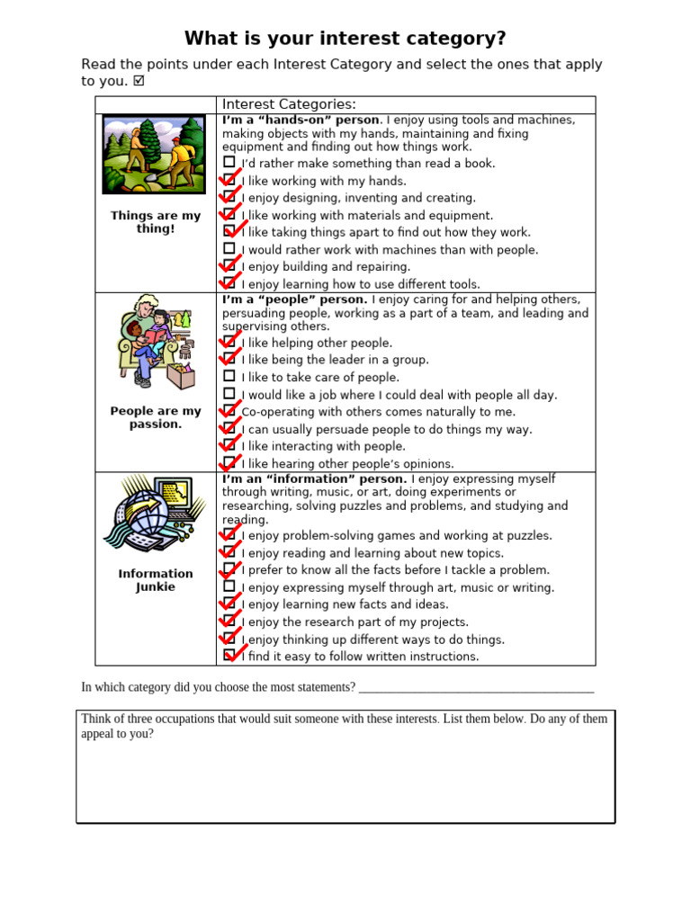 Select Your Interest Category | PDF | Engineering | Learning