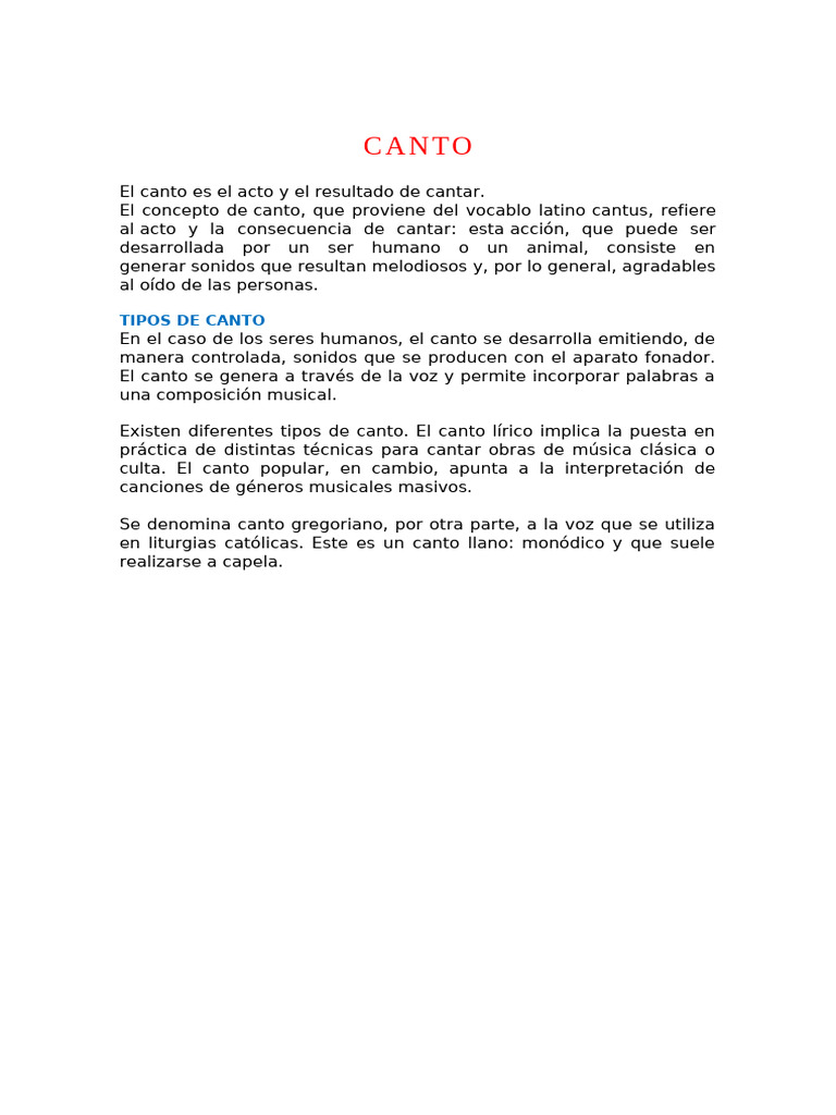 CANTO | PDF