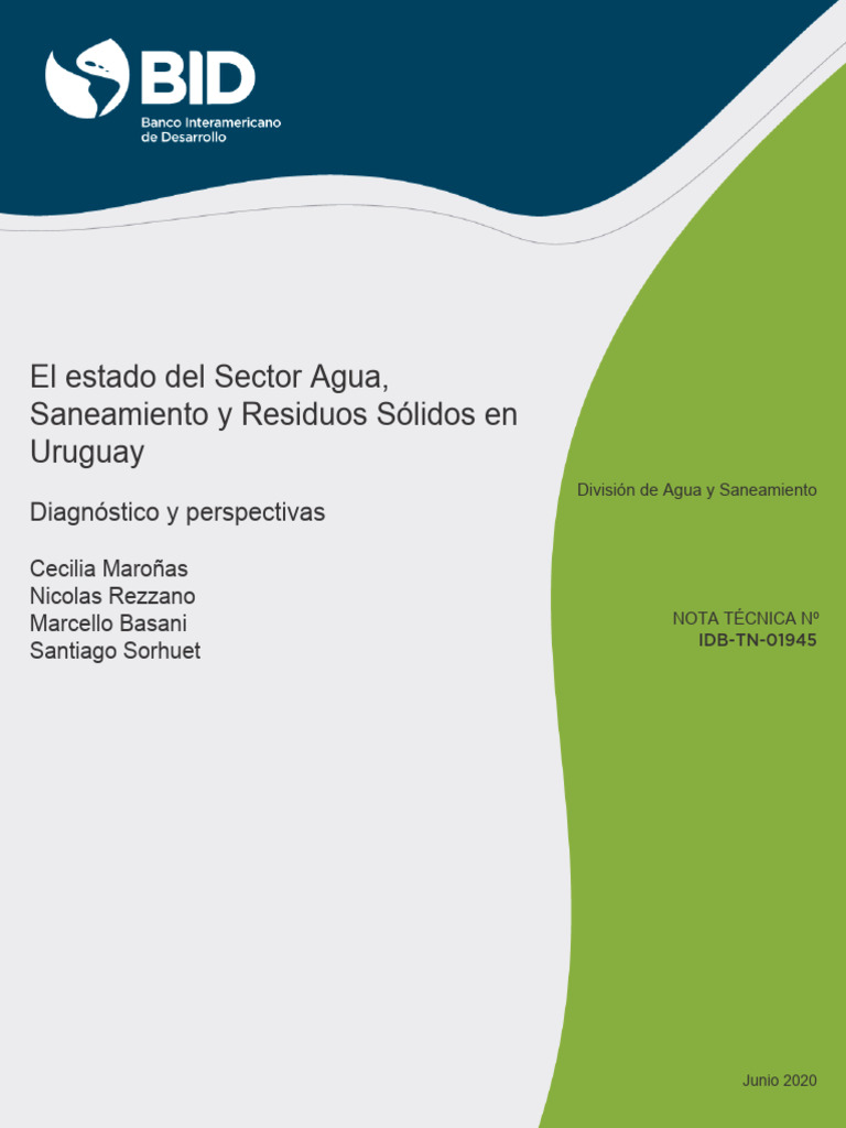 Estado del Agua y Saneamiento en Uruguay | PDF | Saneamiento | Agua