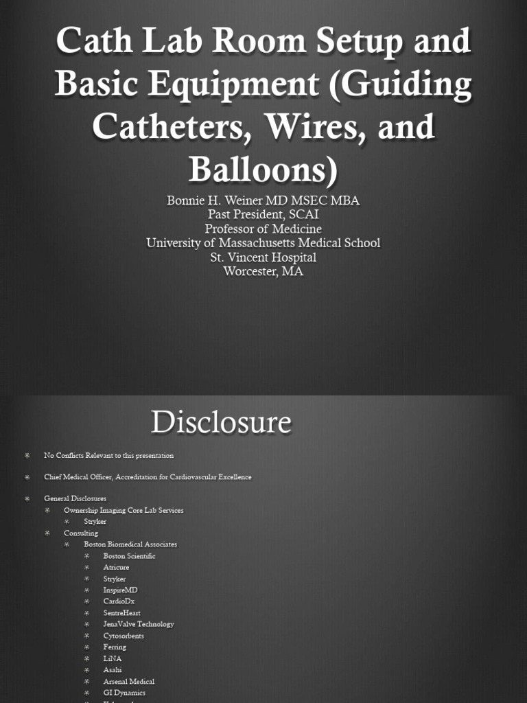Cath Lab Room Setup Essentials | PDF | Catheter | Cardiovascular System