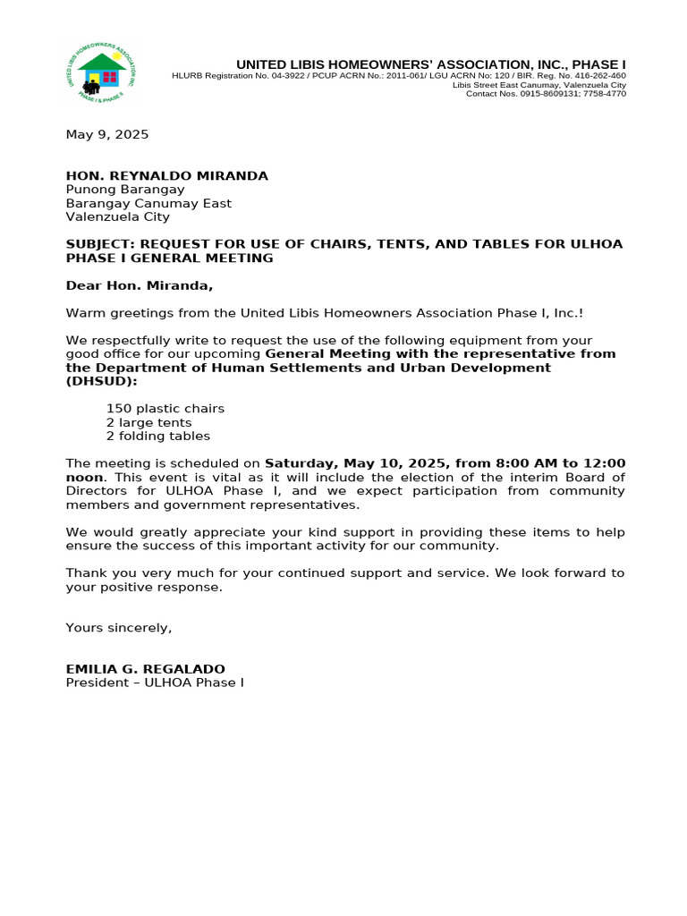 Letter - PB Rey Miranda - 05.09.2025 | PDF