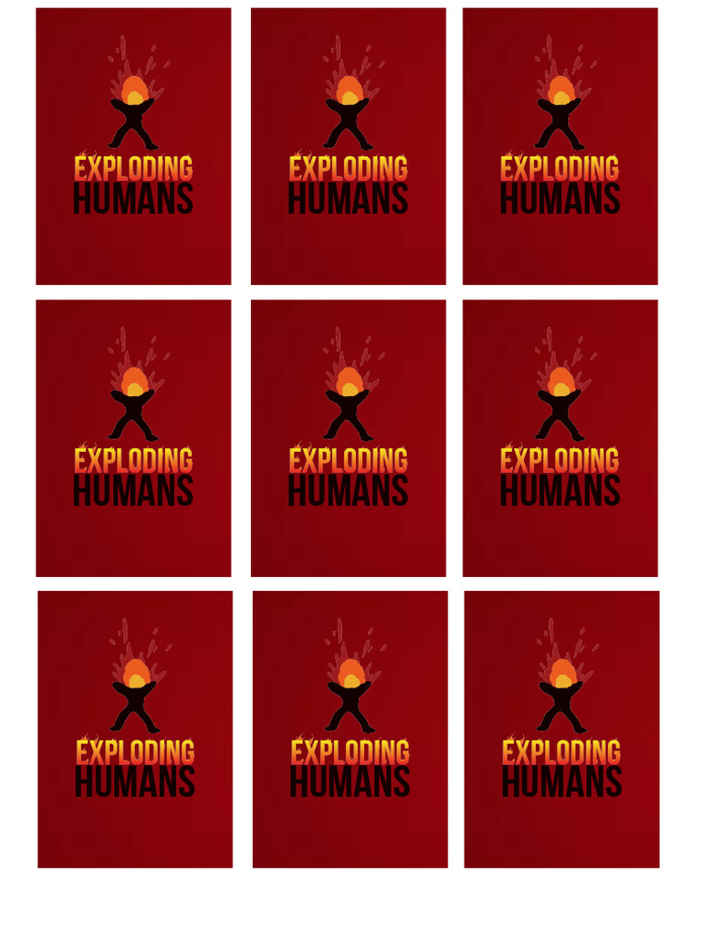 Exploding Humans Card Backing | PDF