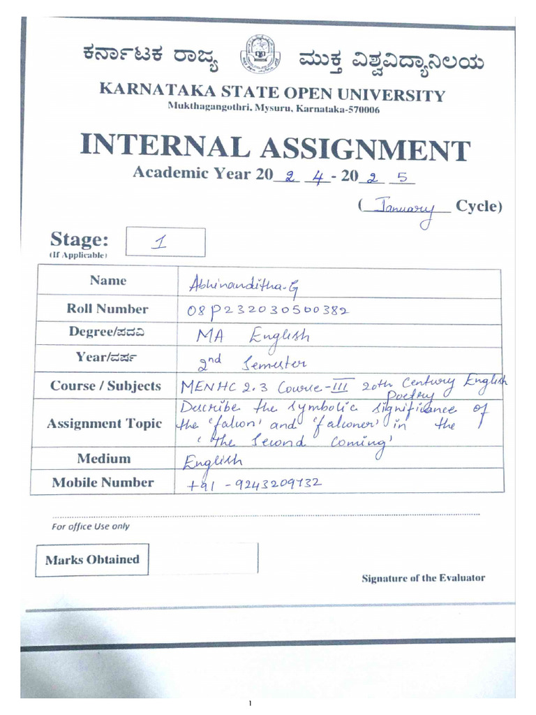 Assignment - 2.3 - MA English | PDF