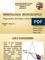 Mineralogia Microscópica Seminário 4° Semestre