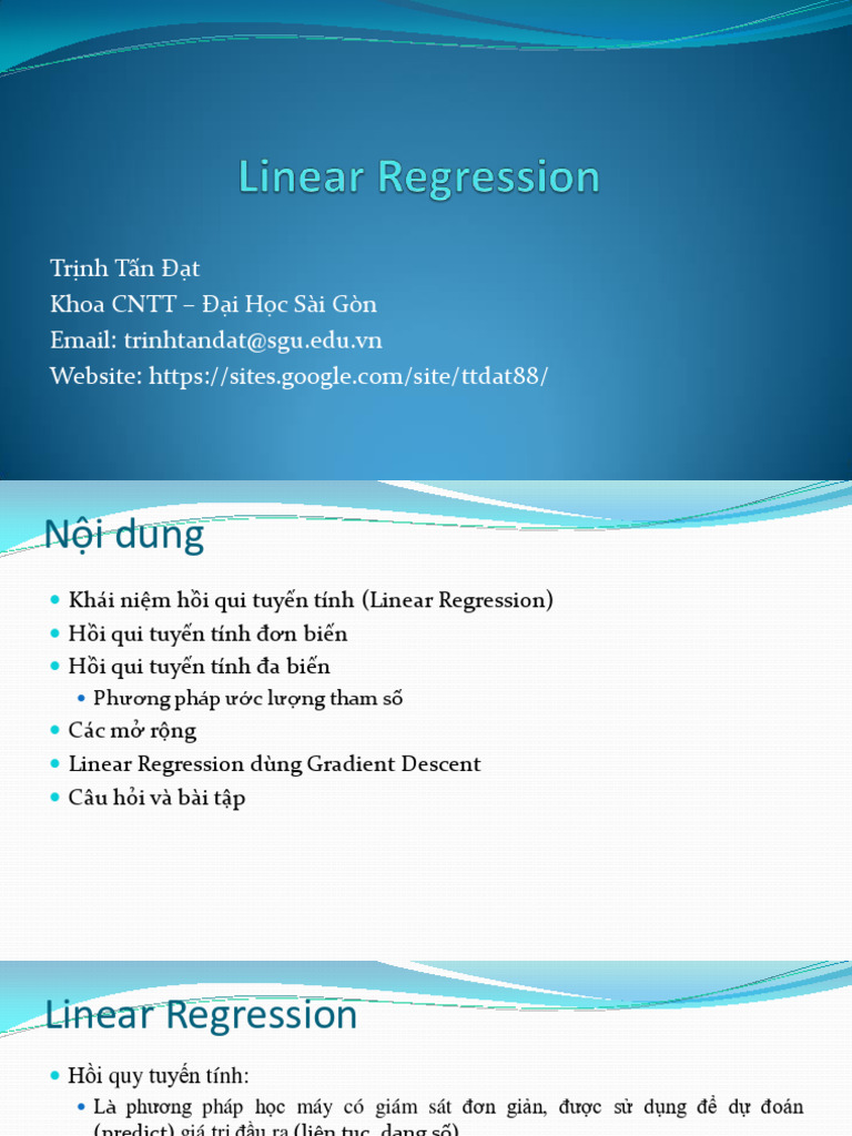 2 Linear Regression | PDF