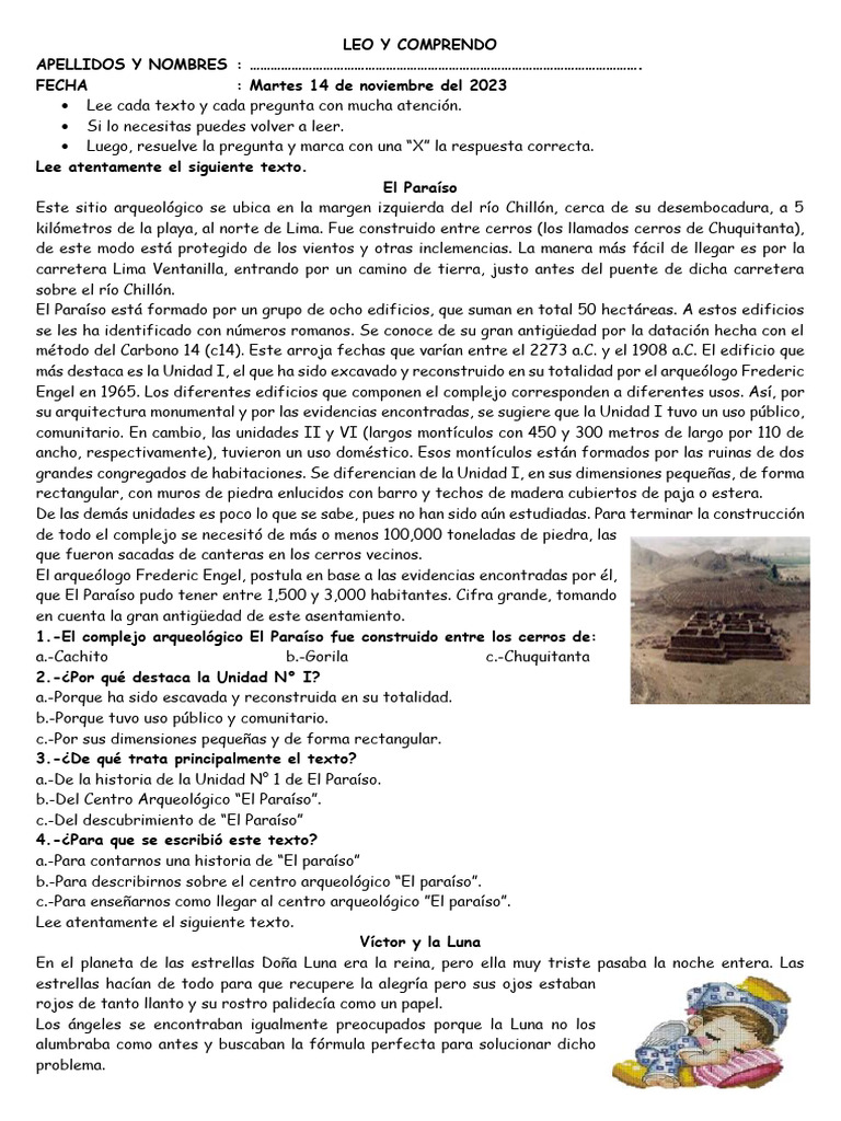 El Paraíso: Centro Arqueológico Antiguo | PDF