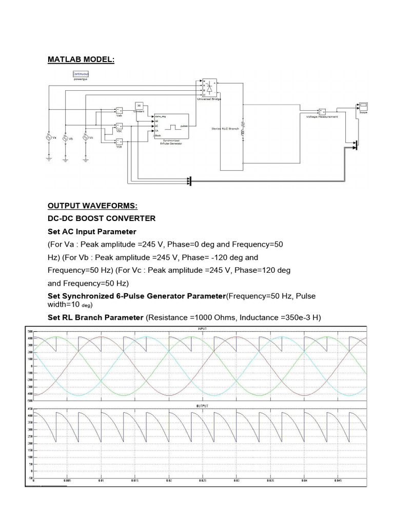 Matlab Model PDF Print | PDF
