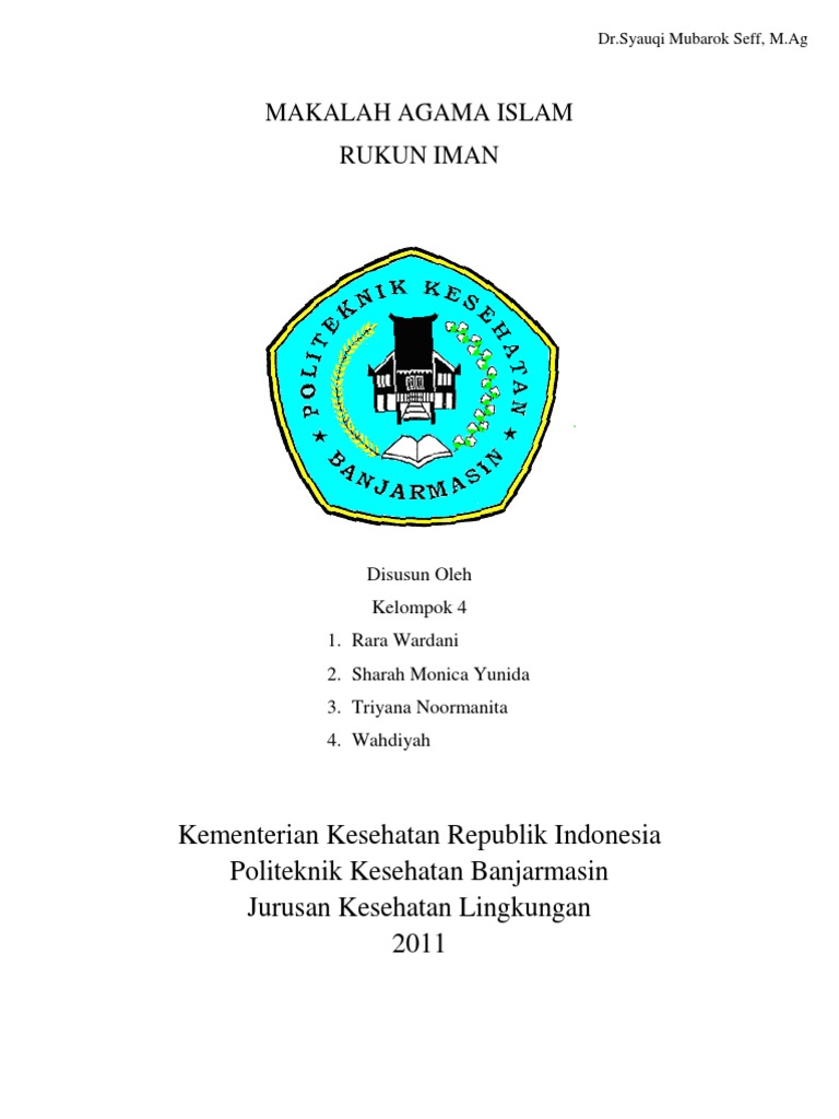 Cover Makalah Agama Islam