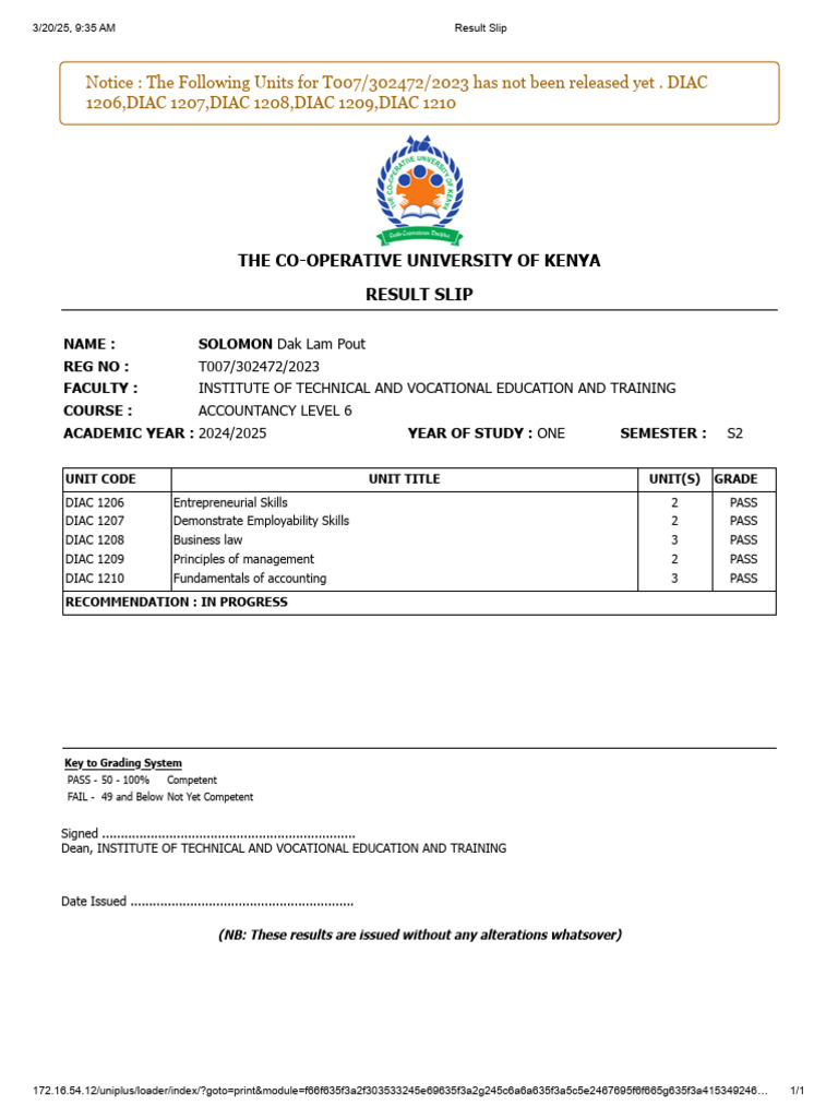 Notice: The Following Units For T007/302472/2023 Has Not Been Released ...