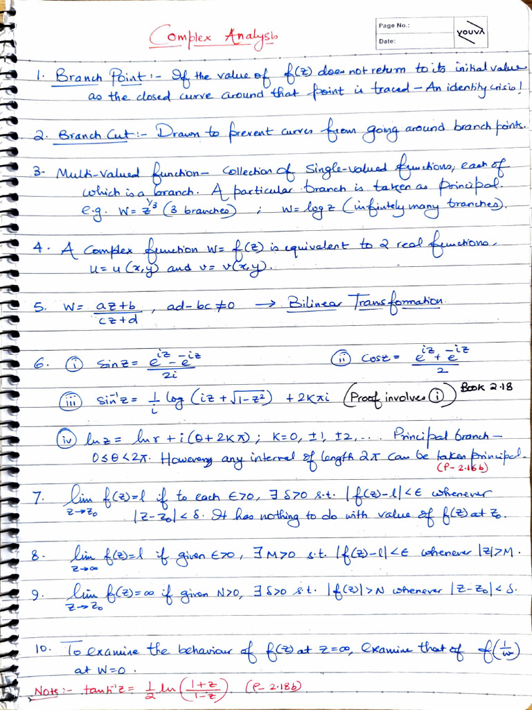 Math Short Notes Part-1 | PDF