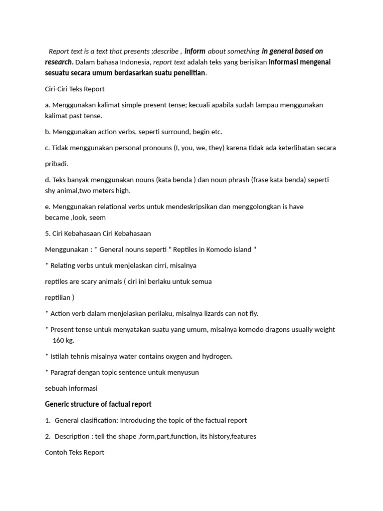 Report Text Characteristics and Examples | PDF | Smartphone | Dishwasher