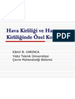 Hava Kirliliği ve Hava Kirliliğinde Özel Konular (14/11/2005)