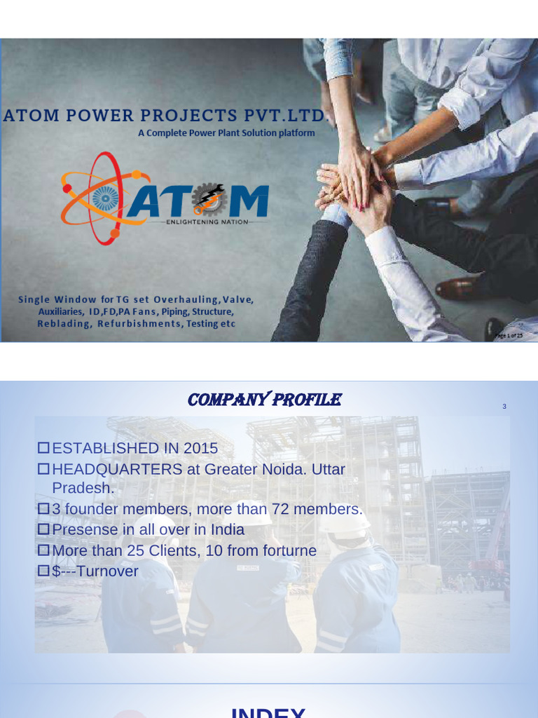 Profile ATOM POWER PROJECTS | PDF | Boiler | Power Station