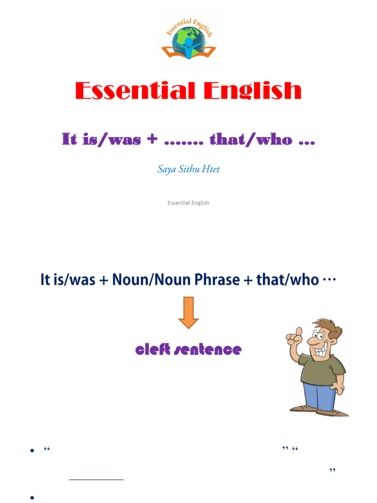 It Is/Was Grammar Patterns Explained | PDF | Syntax | Grammar