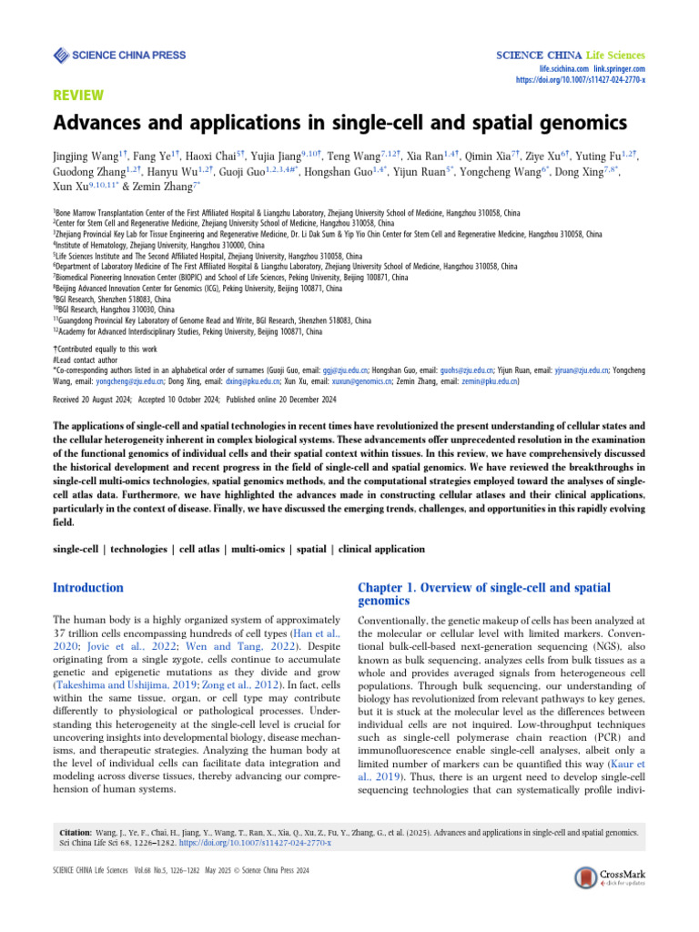 Scalable Spatial Single-Cell Genomics | PDF | Dna Sequencing ...