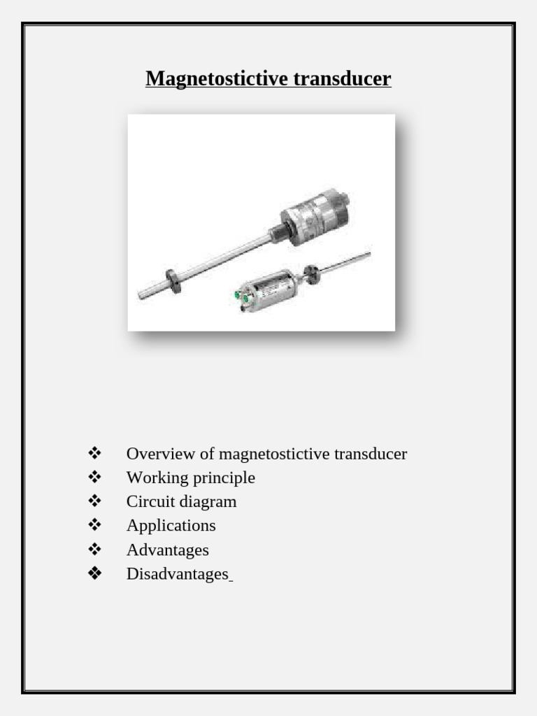 Overview of Magnetostrictive Transducers | PDF