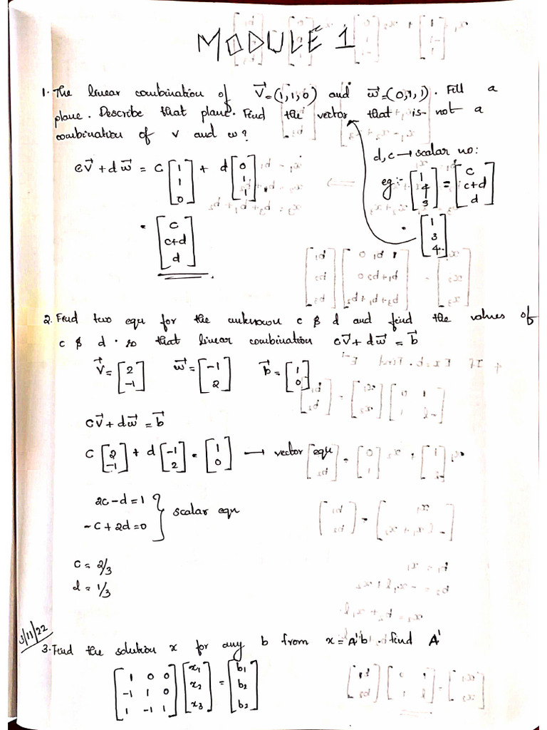 LA & LS EM Notes | PDF