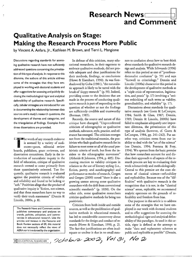 Enhancing Qualitative Research Rigor | PDF | Qualitative Research ...