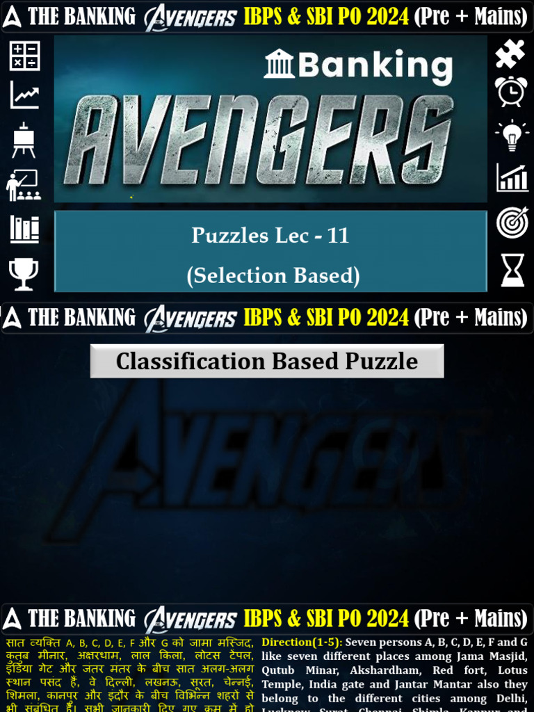 Puzzles Lec - 11 (Selection Based) | PDF
